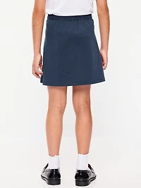 School Uniform Ponte-Knit Wrap-Front Skort for Girls