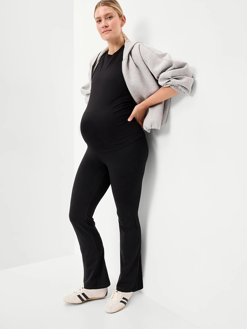 Maternity Full-Panel StudioSmooth Flare Leggings