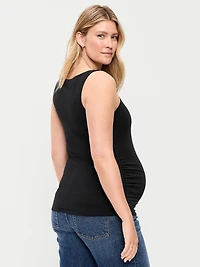 Maternity Slit-Neck Tank Top