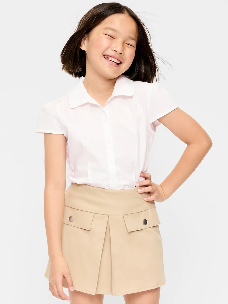 School Uniform Short-Sleeve Top for Girls