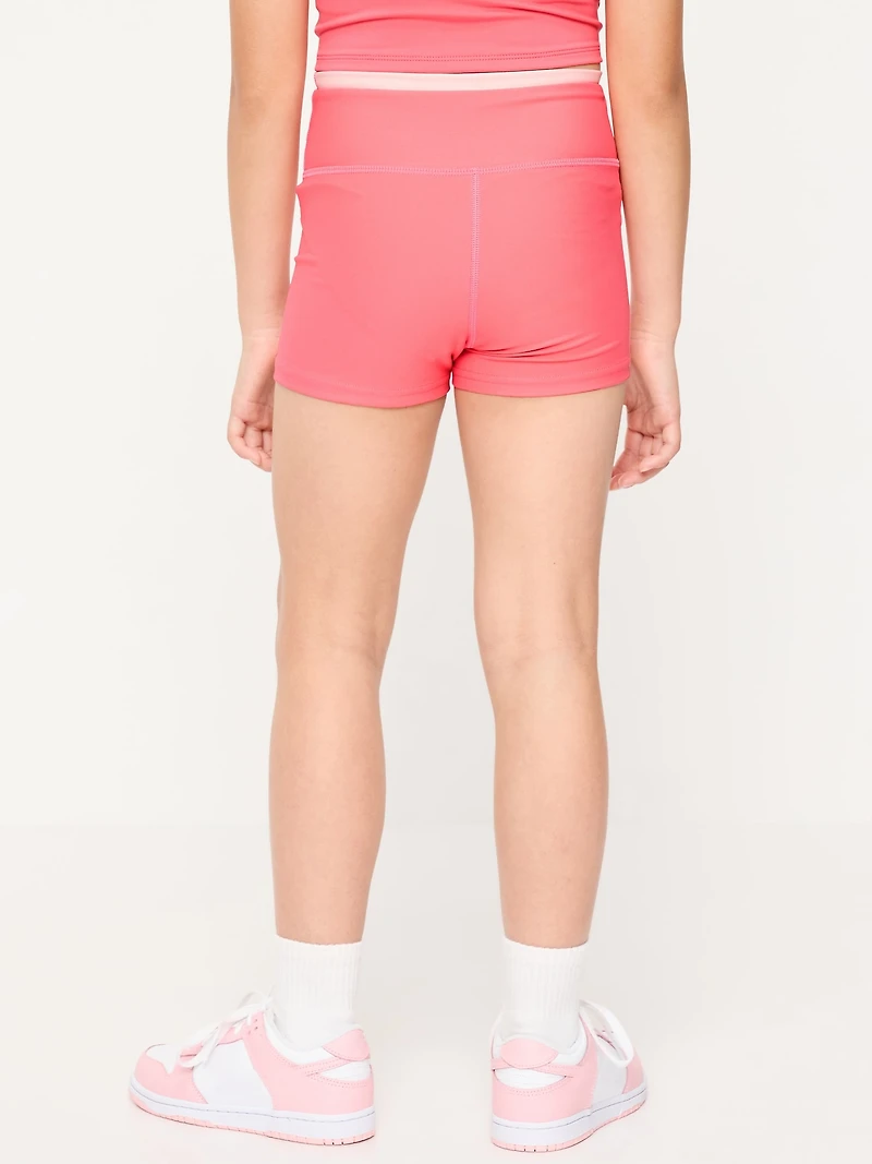 High-Waisted PowerSoft Shorts for Girls