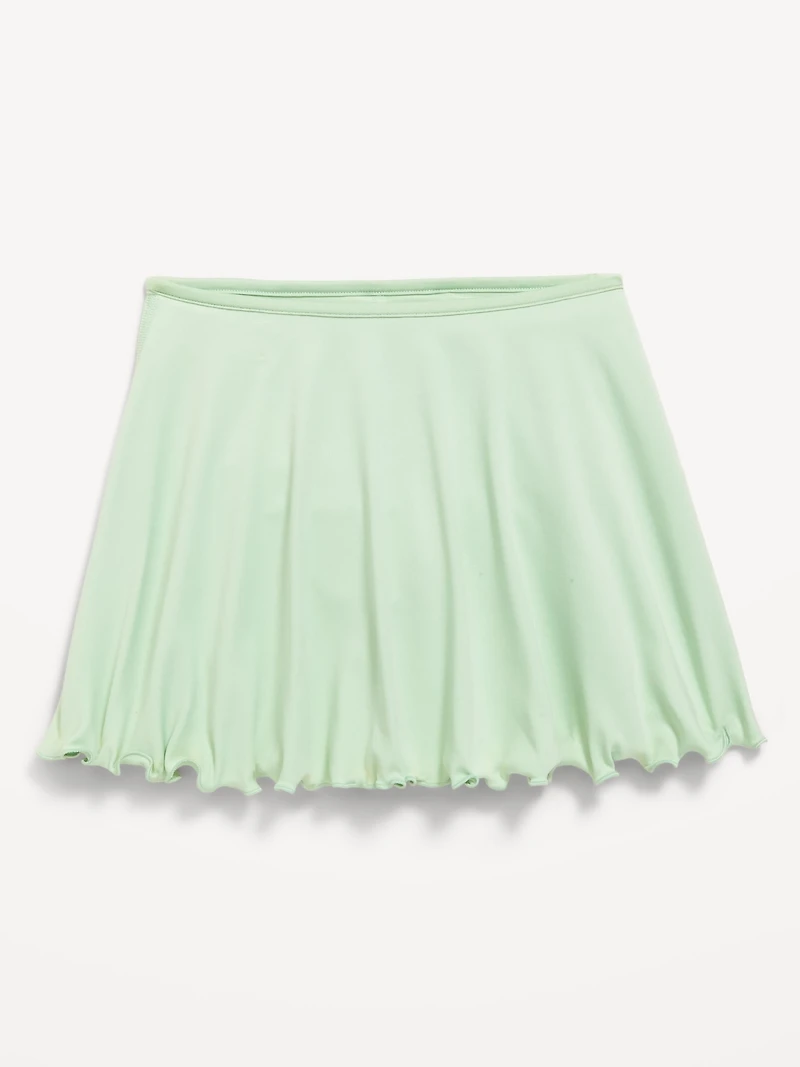 High-Waisted StudioSmooth Ruffled Skort for Girls