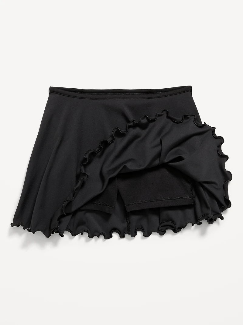 High-Waisted StudioSmooth Ruffled Skort for Girls