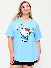 Hello Kitty® Oversized Graphic Tunic T-Shirt
