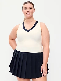 StudioSmooth Cropped Tennis Tank Top