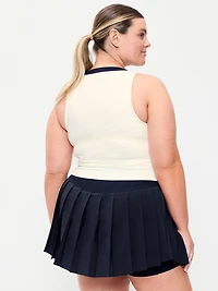 StudioSmooth Cropped Tennis Tank Top