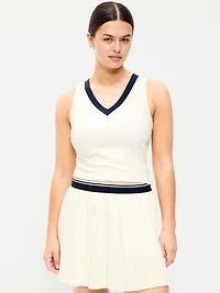 StudioSmooth Cropped Tennis Tank Top