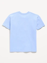Oversized Short-Sleeve Graphic Tunic T-Shirt for Girls