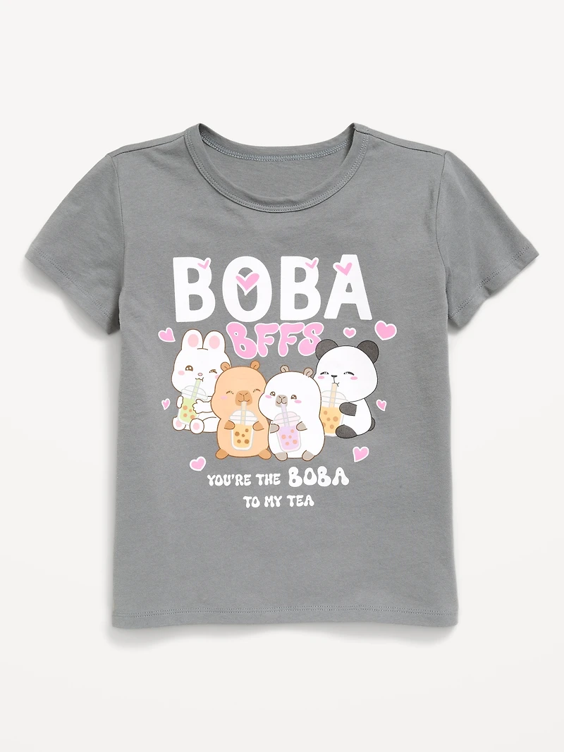 CapyFun™ Graphic T-Shirt for Girls