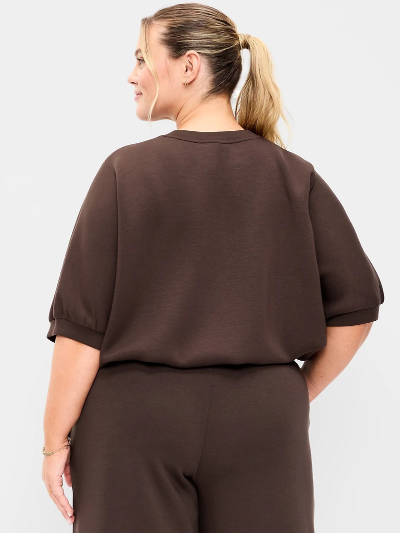 Bounce Fleece Dolman-Sleeve Top