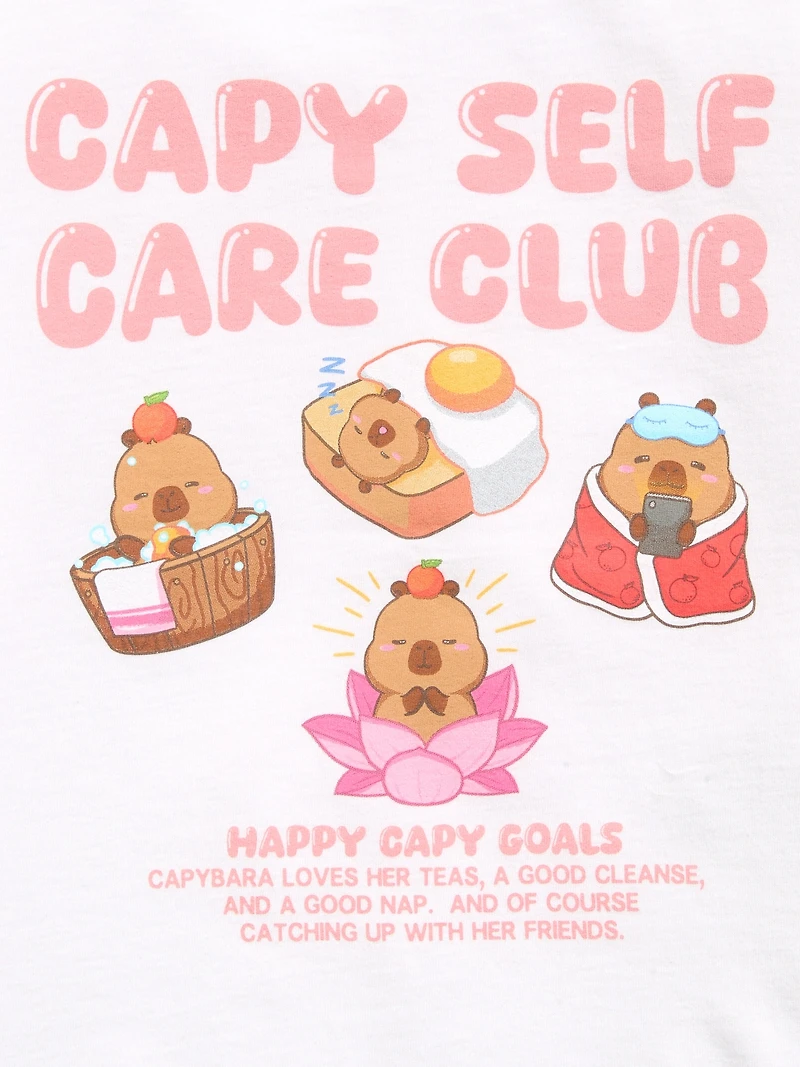 CapyFun™ Graphic T-Shirt for Girls