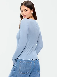 Lettuce-Edge Tissue T-Shirt