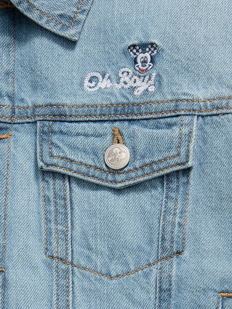 Old Navy x Disney Mickey Mouse Gender-Neutral Denim Trucker Jacket for Kids