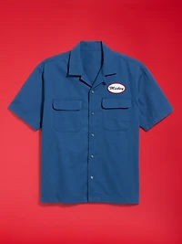 Old Navy x Disney Mickey Mouse Short-Sleeve Twill Camp Shirt for Men