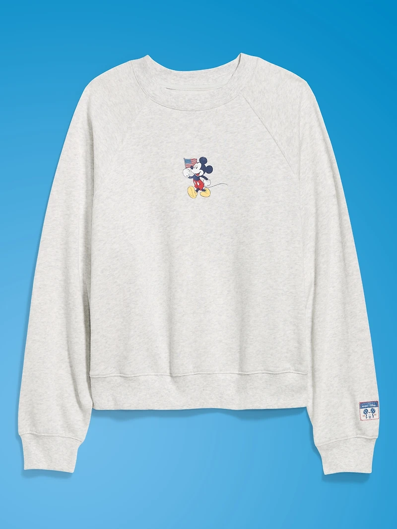 Old Navy x Disney Mickey Mouse Oversized Graphic Raglan Sweatshirt for Women