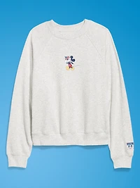 Old Navy x Disney Mickey Mouse Oversized Graphic Raglan Sweatshirt for Women