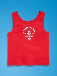 Old Navy x Disney Mickey Mouse Ribbed Tank Top for Toddler Girls