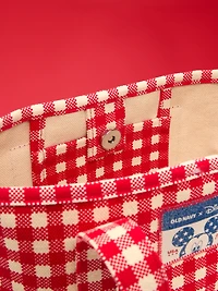 Old Navy x Disney Small Plaid Tote Bag