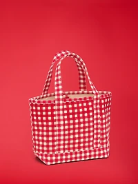 Old Navy x Disney Small Plaid Tote Bag