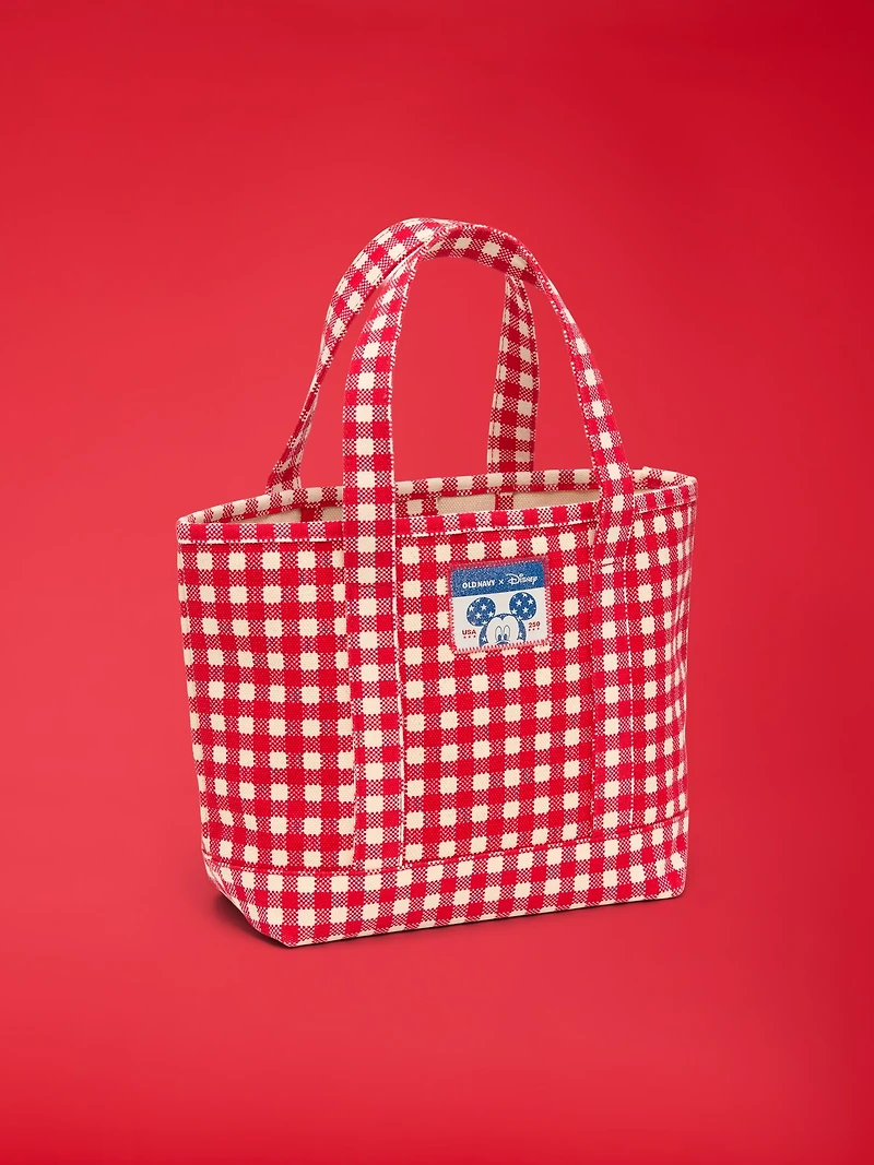 Old Navy x Disney Small Plaid Tote Bag