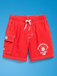 Old Navy x Disney Mickey Mouse Cargo Swim Trunks for Boys