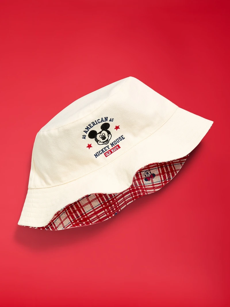 Old Navy x Disney Mickey Mouse Logo-Graphic Bucket Hat for Kids