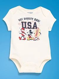 Old Navy x Disney Mickey Mouse Short-Sleeve Unisex Graphic Bodysuit for Baby