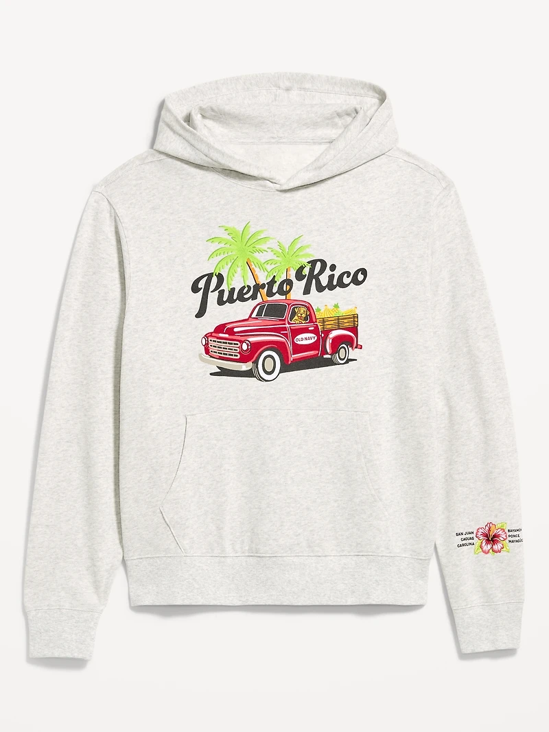 Logo-Graphic Popover Hoodie