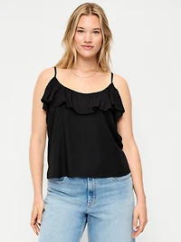 Ruffle-Front Tank Top