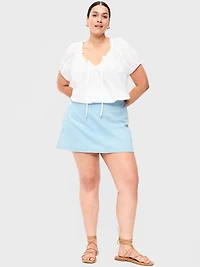 Denim Micro Skort