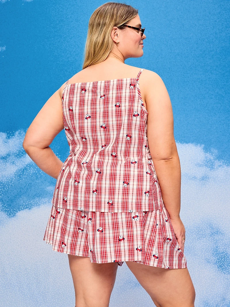 Old Navy x Disney Minnie Mouse Side-Tie Plaid Tank Top for Women