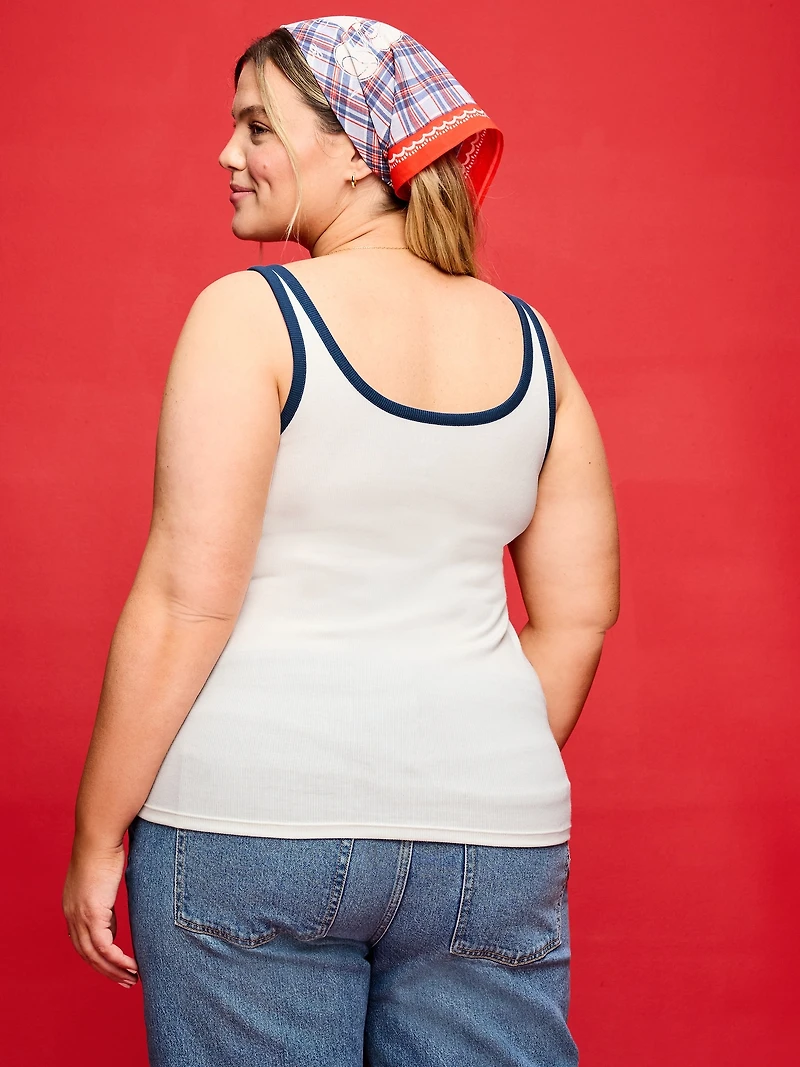 Old Navy x Disney Mickey Mouse Ribbed Scoop-Neck Tank Top for Women