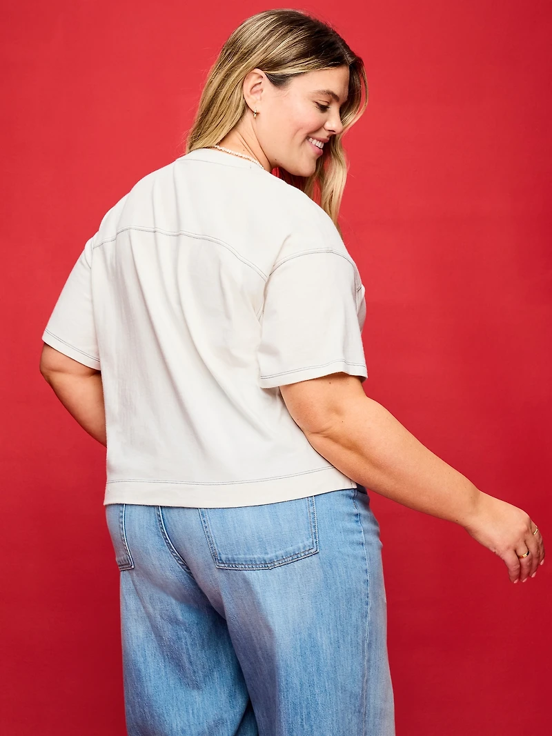 Old Navy x Disney Mickey Mouse Football-Style T-Shirt for Women