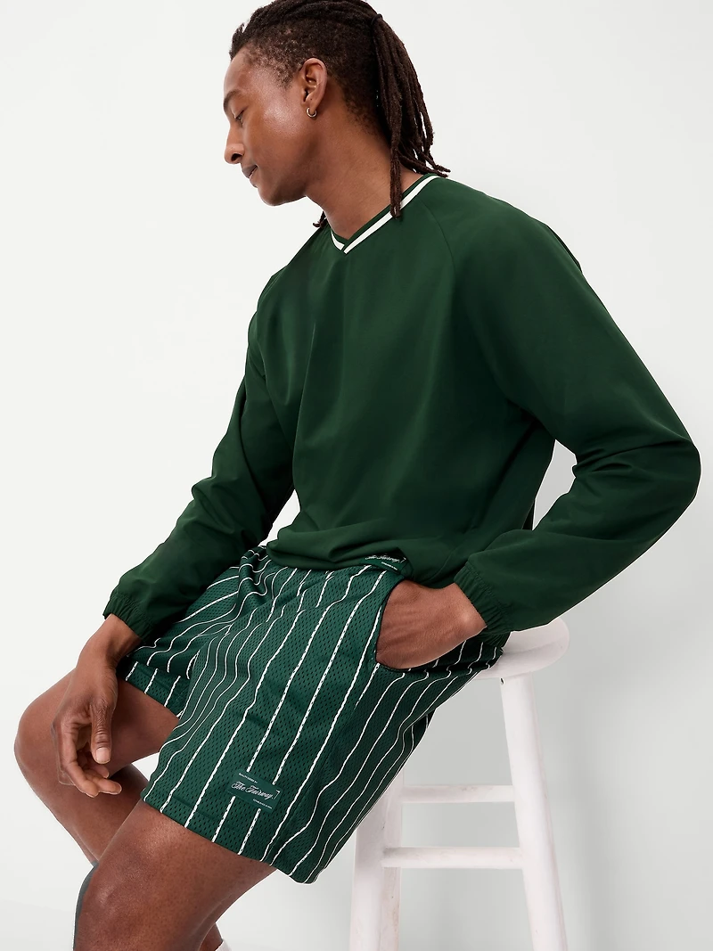 V-Neck Pullover Windbreaker