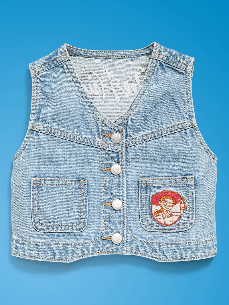 Old Navy x Pixar Toy Story Western Denim Vest for Toddler Girls