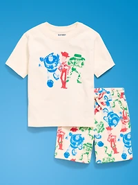 Old Navy x Pixar Toy Story Oversized Graphic T-Shirt and Shorts Set for Toddler Boys