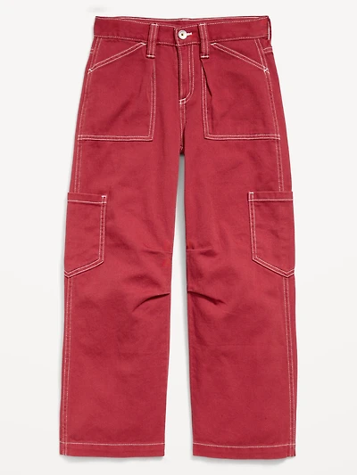 Low-Rise Utility Pants for Girls