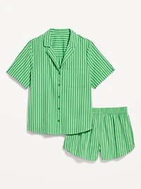 Poplin Pajama Short Set