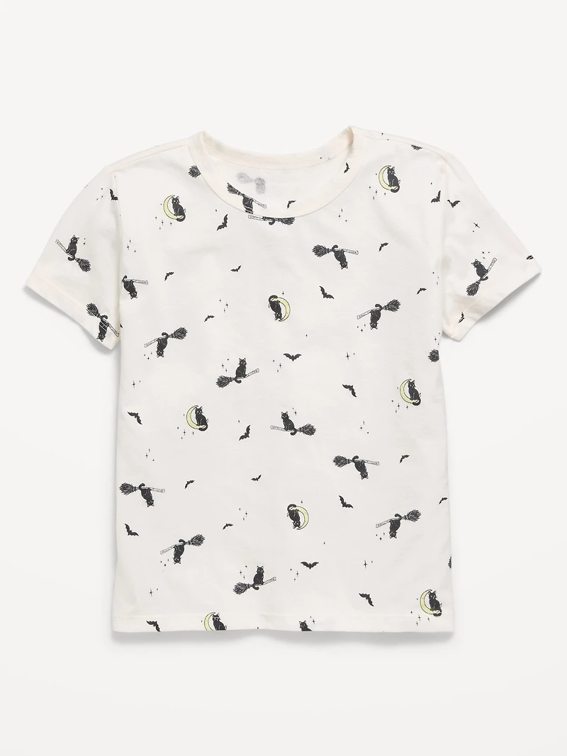 Softest Printed Short-Sleeve T-Shirt for Girls