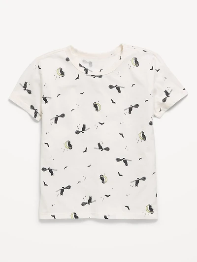 Softest Printed Short-Sleeve T-Shirt for Girls