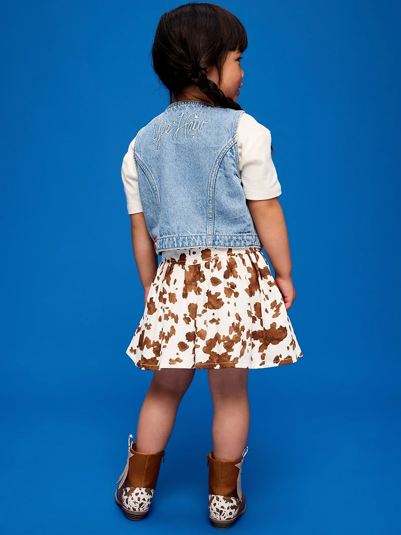 Old Navy x Pixar Toy Story Western Denim Skirt for Toddler Girls