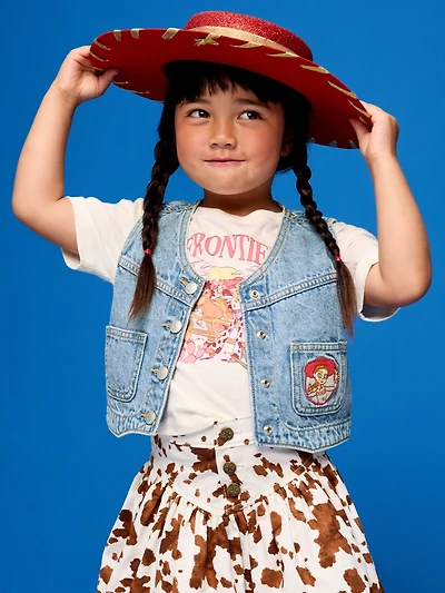 Old Navy x Pixar Toy Story Western Denim Vest for Toddler Girls