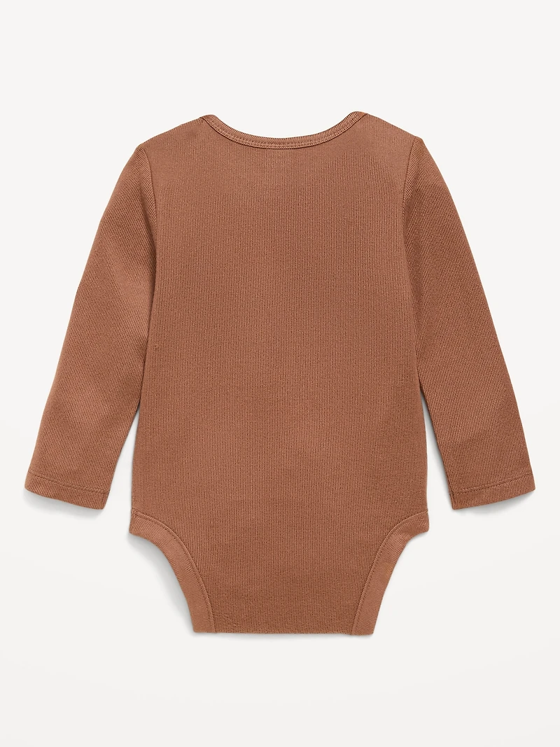 SoftMode Long-Sleeve Ribbed Bodysuit for Baby
