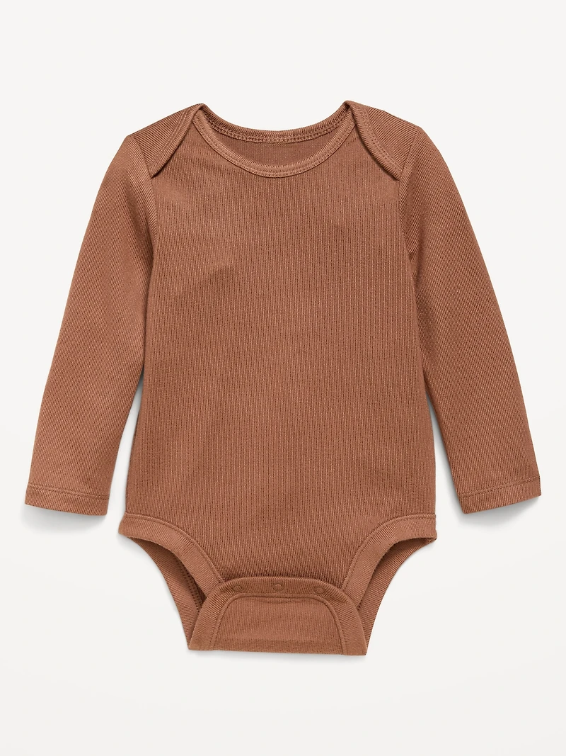 SoftMode Long-Sleeve Ribbed Bodysuit for Baby