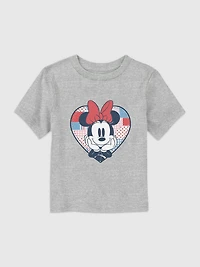 Minnie Mouse Patchwork Heart Graphic T-shirt for Toddlers