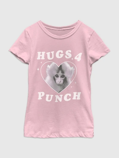 Punch The Monkey Hugs Graphic T-Shirt