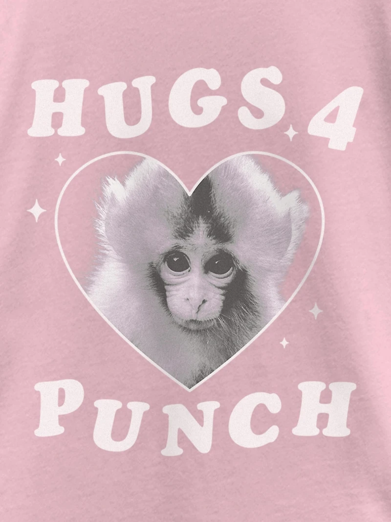 Punch The Monkey Hugs Graphic T-Shirt