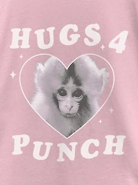 Punch The Monkey Hugs Graphic T-Shirt