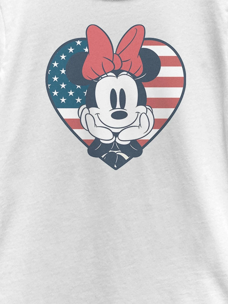 Minnie Mouse Flag Graphic T-Shirt