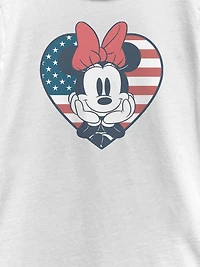Minnie Mouse Flag Graphic T-Shirt